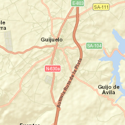 Guijo de Ávila Street Map