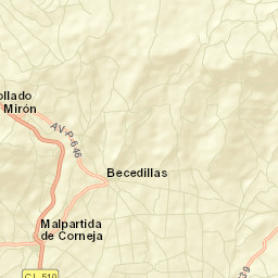 Becedillas Street Map