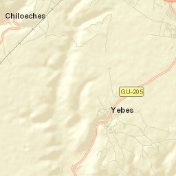 Chiloeches Street Map