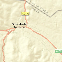 Orihuela del Tremedal Street Map