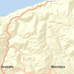 Armutlu İlçesi Street Map