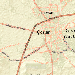 Çorum Street Map