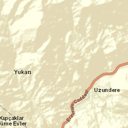 Uzundere Street Map