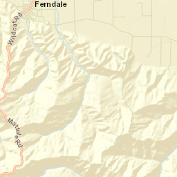 Ferndale California Street Map