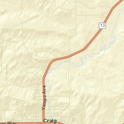 Craig Colorado Street Map
