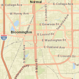 2701 East Oakland Avenue, Bloomington, IL Street Map