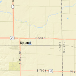 Upland Street Map
