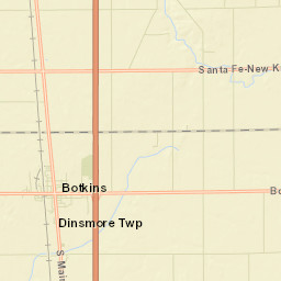Botkins Ohio Street Map