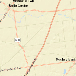 Belle Center Ohio Street Map