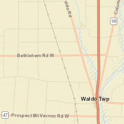 Waldo Ohio Street Map