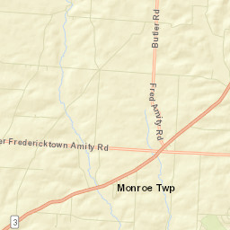 Four Corners Ohio Street Map