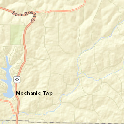 Clark Ohio Street Map