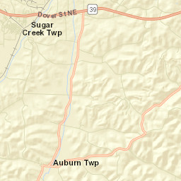 Sugarcreek Ohio Street Map