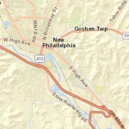 Schoenbrunn Ohio Street Map