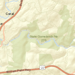Black Lick Street Map