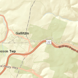 Gallitzin Street Map