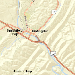 Huntingdon Street Map