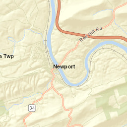 Newport Street Map