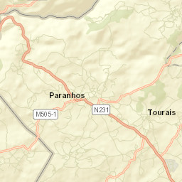 Tourais Street Map