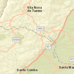 Vila Nova de Tazem Street Map