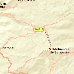 Valdefuentes de Sangusín Street Map