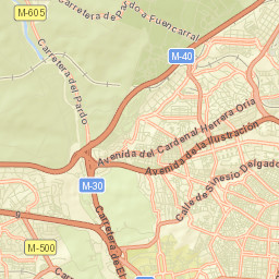 Fuencarral-El Pardo Street Map