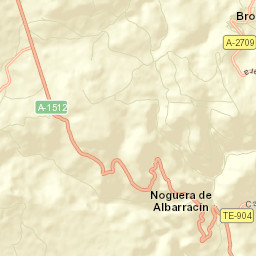 Bronchales Street Map