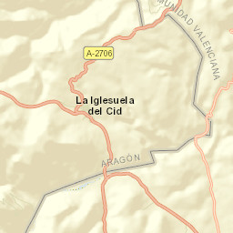 La Iglesuela del Cid Street Map