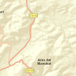 Ares del Maestre Street Map