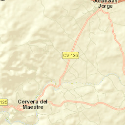 Cervera del Maestre Street Map