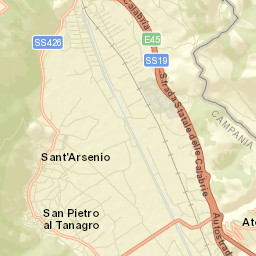 San Pietro al Tanagro Street Map