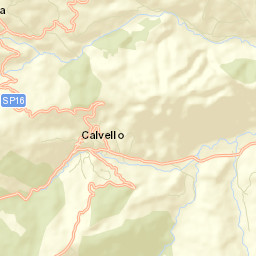 Calvello Street Map
