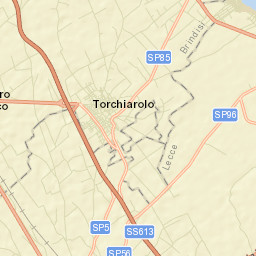 Torchiarolo Street Map