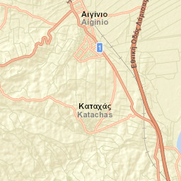Aigínio Street Map