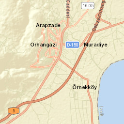 Orhangazi Street Map