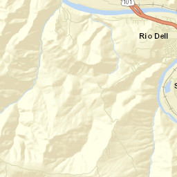 Rio Dell California Street Map