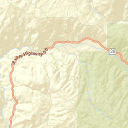 Dinsmore California Street Map