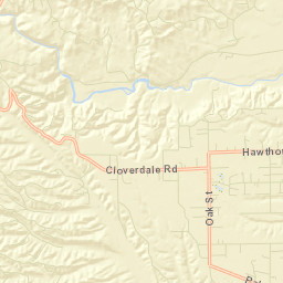 Cloverdale California Street Map