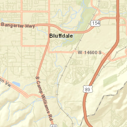 Bluffdale Street Map