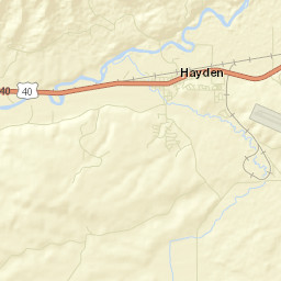 Hayden Colorado Street Map
