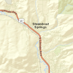 Steamboat Springs Colorado Street Map