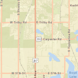 Trilby Corner Colorado Street Map