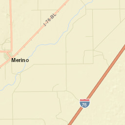 Merino Colorado Street Map