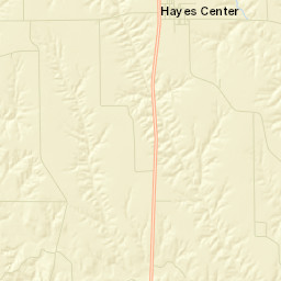 Hayes Center Street Map
