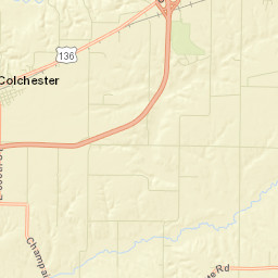 10748-11000 County Road 700 East, Colchester Street Map