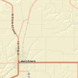 Lewistown Street Map