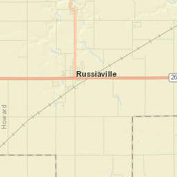 Russiaville Street Map