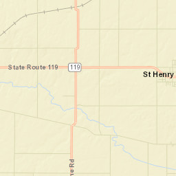 Saint Henry Ohio Street Map