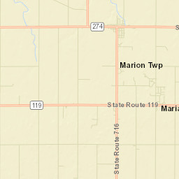 Saint Rosa Ohio Street Map