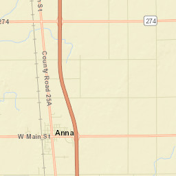 Anna Ohio Street Map